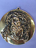 Ікона "Ісус" настінна з бронзи, фото 2