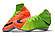 Футбольні стоноги Nike HypervenomX Proximo II DF TF Electric Green/Black/Hyper Orange, фото 4