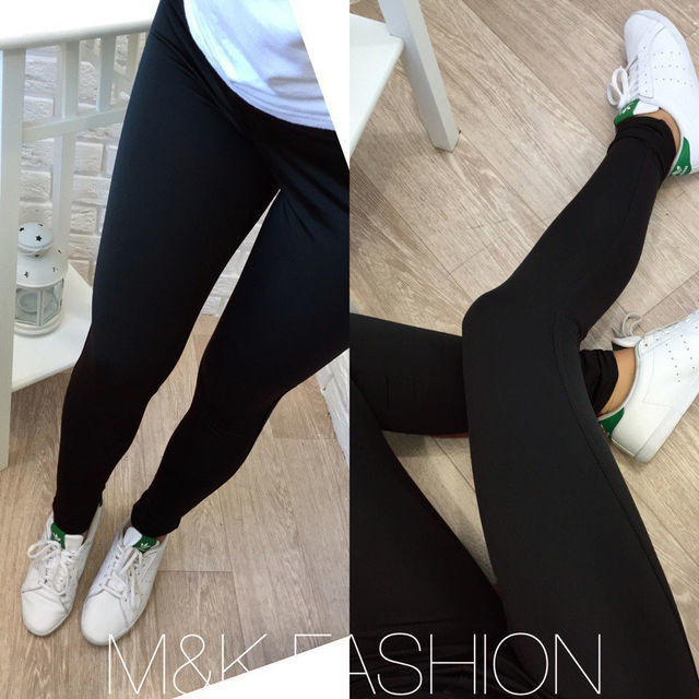 Купить Черные женские лосины с карманами, однотонные цветные леггинсы ...