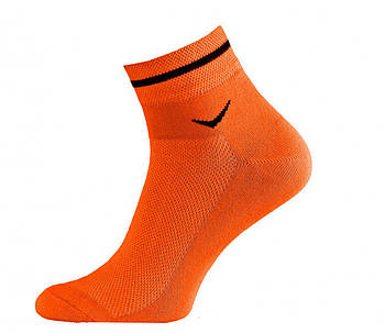 Шкарпетки чоловічі спортивні х/б з сіткою Смалій NIKE 16В3-323Д, 25 розмір, помаранчеві, 04919