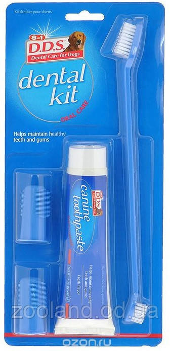 680147 8in1 D.D.S. Dental Care for Dogs Набір для догляду за зубами собаки, 1 шт