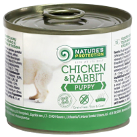 KIK45090 Nature's Protection Puppy Chicken & Rabbit, 400 гр