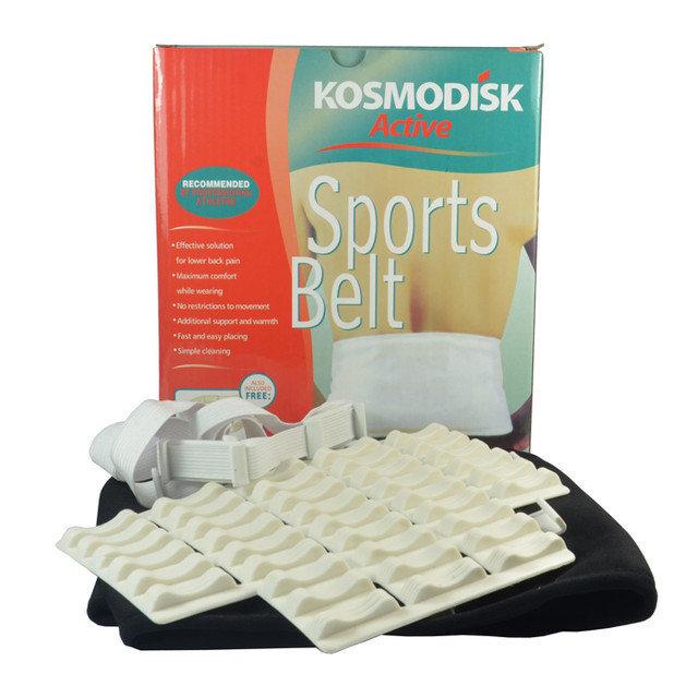 Масажер Kosmodisk Sports belt для спорту підтримка спини зігрівальний ефект