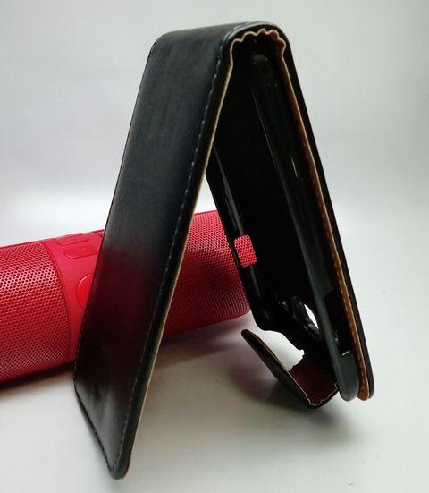 Чехол книжка для Samsung s8262 Galaxy Core противоударный с магнитом Croco Case чёрный - фото 4 - id-p537447668