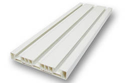 Карниз стельовий прямий трирядне ОМ 3 (КС-3) - 1,5 м (100551), Білий, Білий