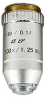 Об'єктив для мікроскопа 100х/1.25 oil 160 / 0.17 45 ЕР (ахроматичний, імерсійний)