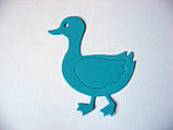 Вирубка з картону. Качка,55х63 мм, фото 2