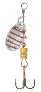 Блешня Wizard вертушка Perch 3 -5g Silver Red Stripe