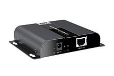 Відеопередавач на витій парі 4К LKV683-POE HDbitT HDMI over IP CAT6 Extender with POE 120m