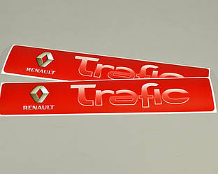 Наклейки на поріжки (ЧЕРВОНІ) матові на Renault Trafic II 2001->2014 - TN101M