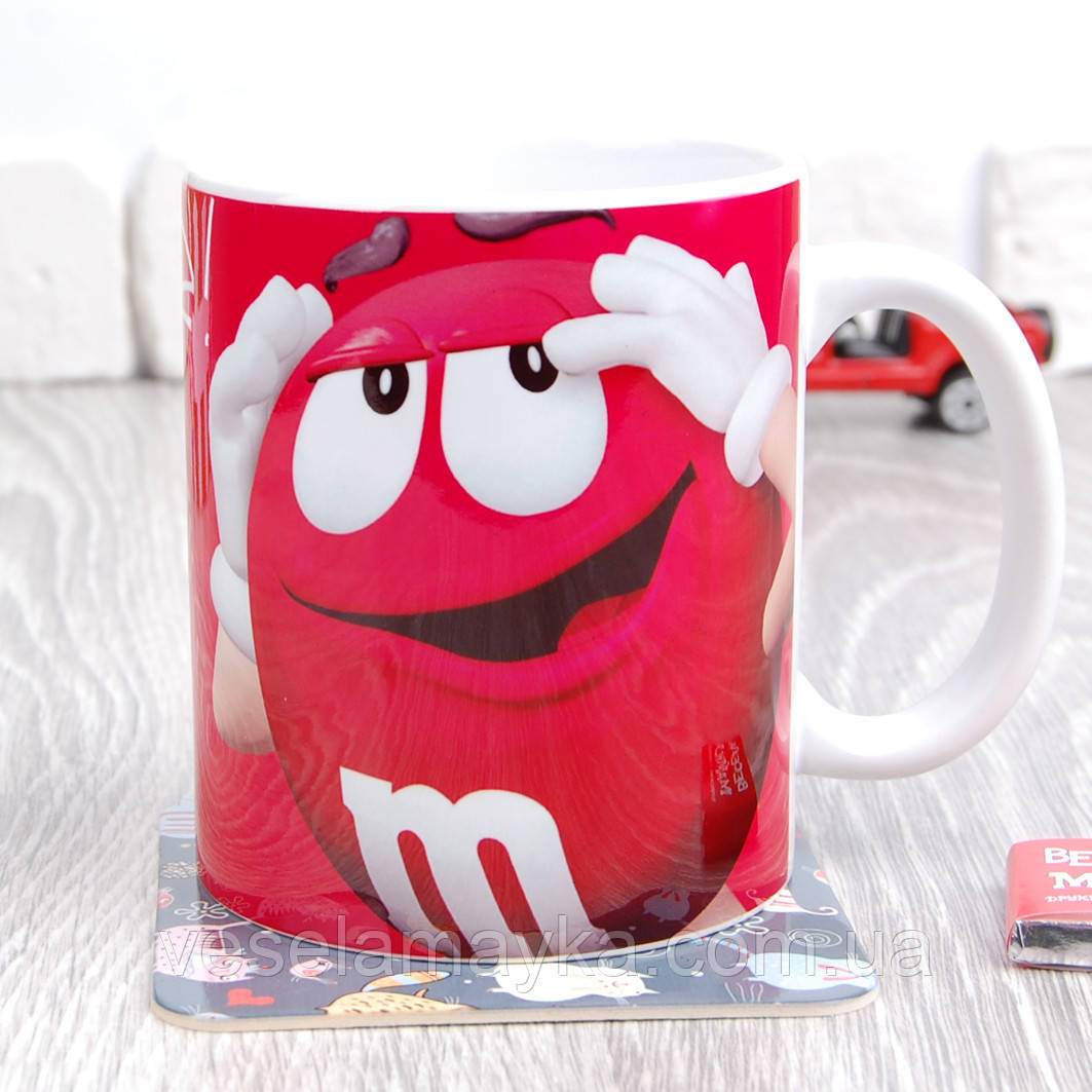 В наличии Чашка M&M’s Red (Эмемдемс Красный) | услуги от "Весела майка"