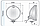 Фара дальнього світла Ø 183 мм Wesem HOS2.38800 кругла галогенова з габаритом LED RING 12V і дротом, фото 7