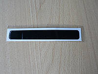 Наклейка s силиконовая Полоса 120х16х1мм черная без надписи на авто