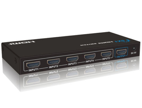 Конвертер New 3D 5x1 HDMI Switch With Remote Control HDTV 1080P, 5-In And 1-Out - фото 3 - id-p36252875