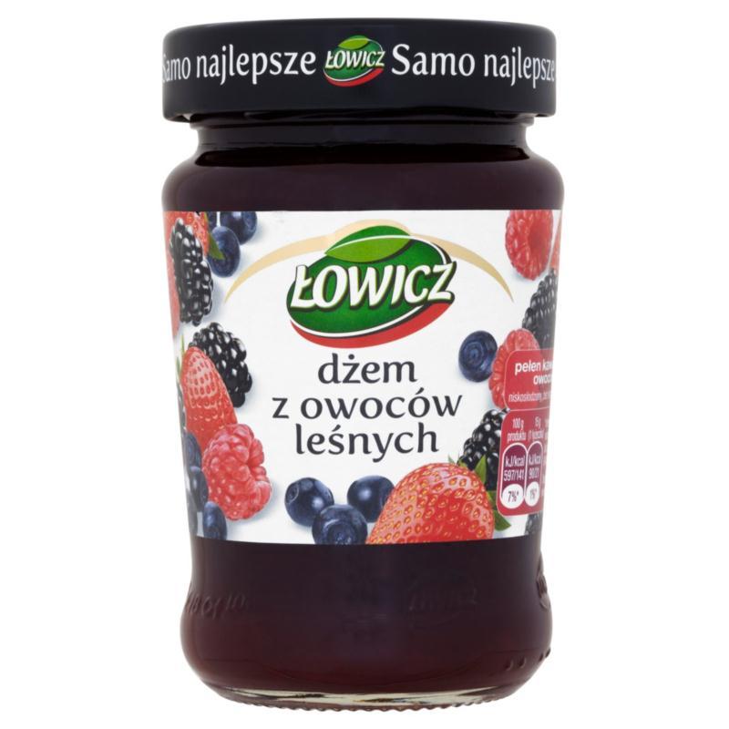 Джем зі смаком лісових ягід "Lowicz", 280 грамів