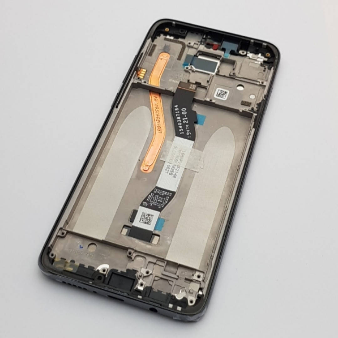 

Дисплей Xiaomi Redmi Note 8 Pro модуль черный Сервисный оригинал новый, Серый