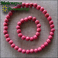 Бусі з браслетом блідо-рожевого кольору