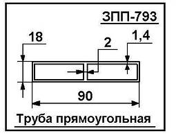 Креслення труба прямокутна подвійна