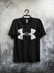 Чоловіча футболка Ander Armout, чоловіча футболка Андер Армор, спортивна, брендовий, чорна, S