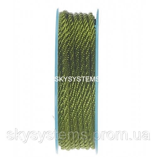 Шовковий шнур Мілан 301 <unk> 3.0 мм Колір: Зелений 09