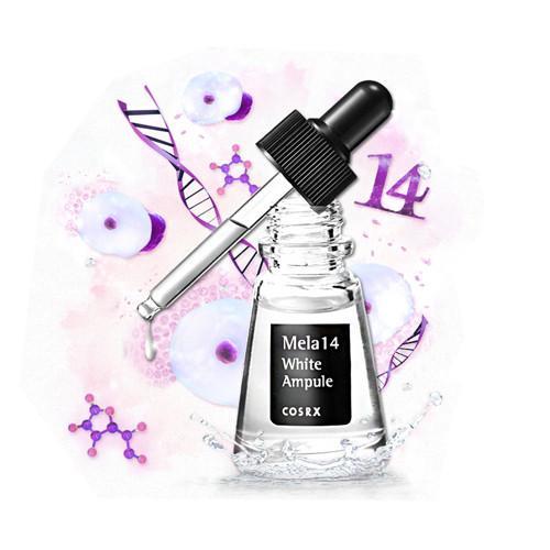 COSRX Mela 14 White Ampule Освітлююча ампульних есенція