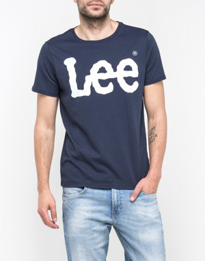 Чоловіча футболка Lee,чоловіча футболка Чи, спортивна, брендовий, бавовна, синя S
