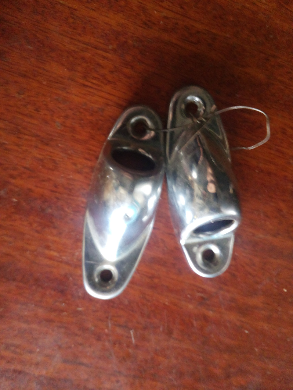 Накладка кріплення бічного дзеркала Москвіч хром СРСР, фото 1