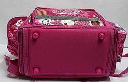 Ранець No13001-F Метелики рожевий і чорний каркасний розкладний 35х27.5х15, фото 2