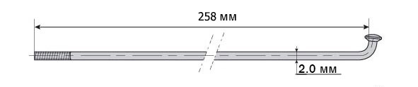 Спица Mach1 Inox Plus 2/258/, фото 1