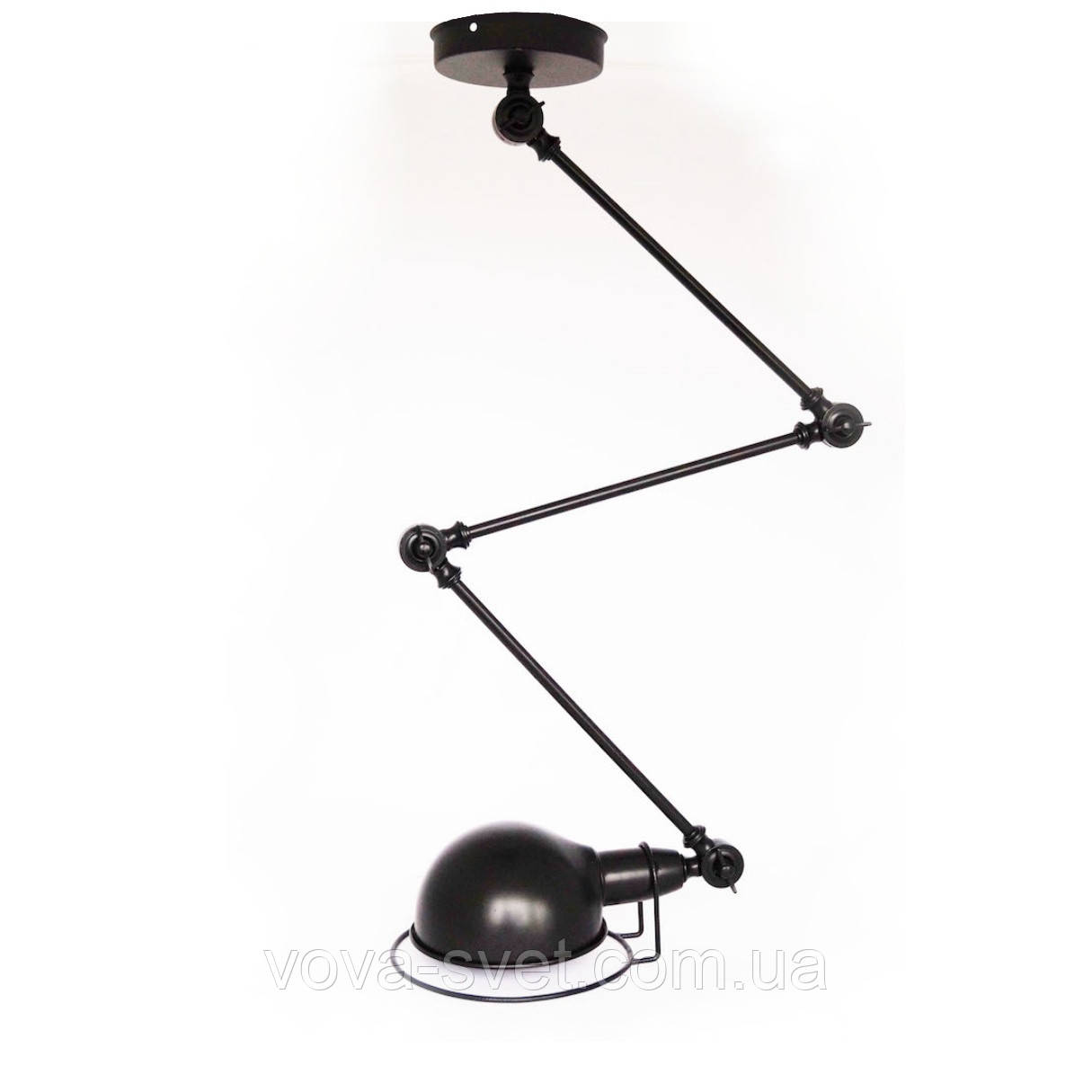 Настінно-стельовий світильник Loft [ Turtle Long ] Black 