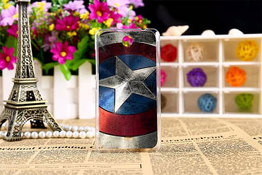 Оригінальний чохол для Microsoft Nokia Lumia 430 з малюнком щит Капітана Америка