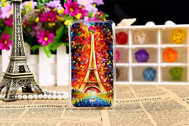 Оригінальний чохол для Microsoft Nokia Lumia 430 з малюнком ейфелева вежа фарбами