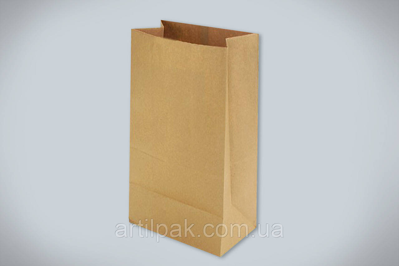 Паперовий пакет крафт коричневий 290*210*115 50 г/м, фото 1