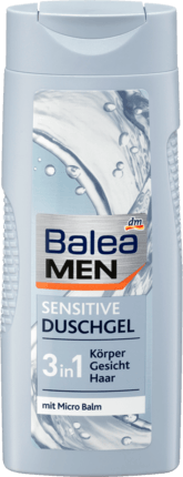 Чоловічий гель для душу Ніжний дотик 3 в 1 Balea Men 3 in 1 Sensitive 300 мл.