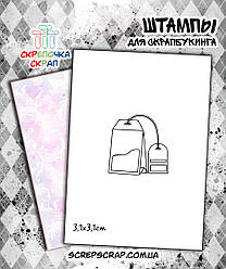 Штамп-пакетик чаю