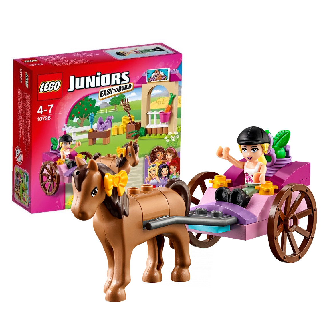 Конструктор лего джуніур Lego Juniors 10726 Кінь і карета Стефані, фото 1
