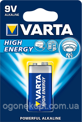VARTA LR9V.6LR61.LongLife Power alkaline крона, фото 3