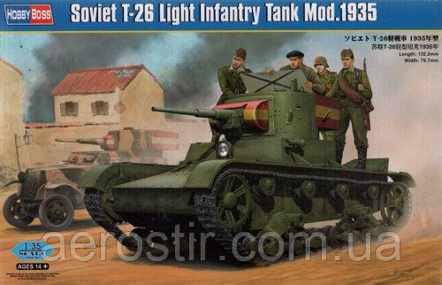 Soviet T-26 Light Infantry Tank Mod.1935 1/35 HOBBY BOSS 82498, фото 1