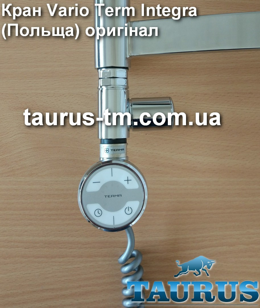 Проходной угловой кран под ТЭН VarioTerm Integra chrome 1/2 Польша; для водяных, гибридных полотенцесушителей - фото 5 - id-p538419435