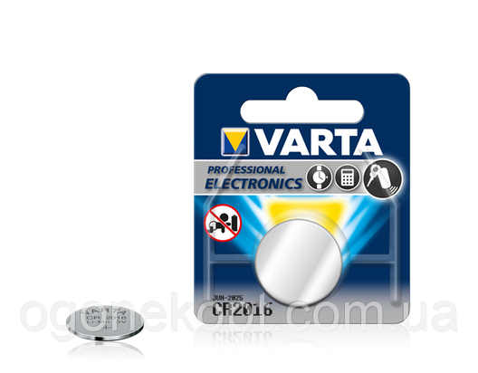Батарейки Varta — Professional Electronics CR2016 Lithium / Li-Ion 3V 1/10/100 шт., фото 3
