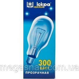 Лампа накаливания Искра 300Вт Е27 в индивидуальной упаковке, фото 1