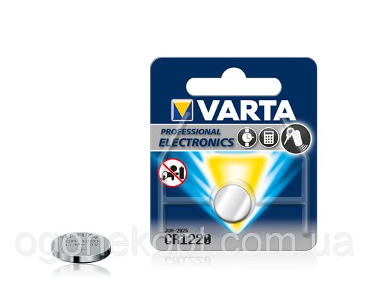 Батарейки Varta — Professional Electronics CR1220 Lithium / Li-Ion 3V 1/10/100 шт., фото 3