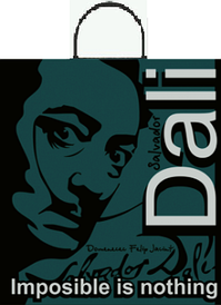 Пакет з пластиковою ручкою 38х40 дно/90мкм. "DALI"