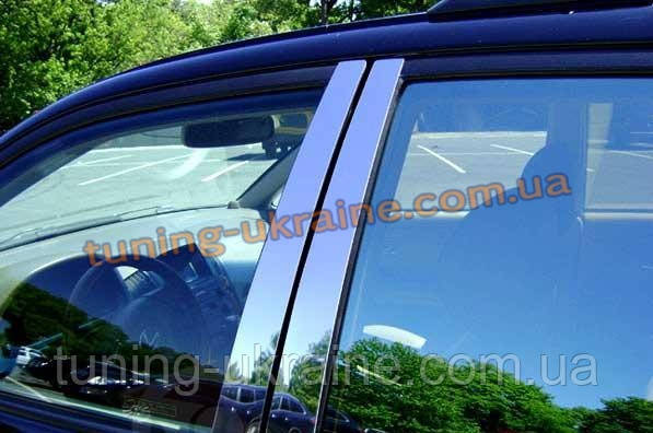 Молдинги на дверні стійки Omsa на BMW X1 E84 2009-2012