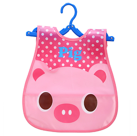 Слинявчик фартух з ковшем для їжі Pig (02137)