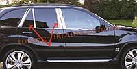 Молдинги на дверні стійки Omsa на BMW X5 E53 1999-2006