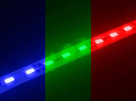 Світлодіодна лінійка SMD 5730 72LED 1m, IP33 Синій