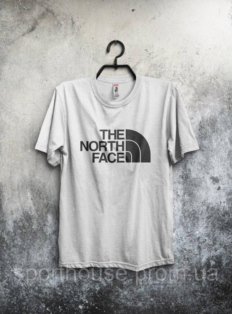 Чоловіча футболка The North Face, чоловіча футболка Норс Фейс, спортивна, брендовий, біла, S