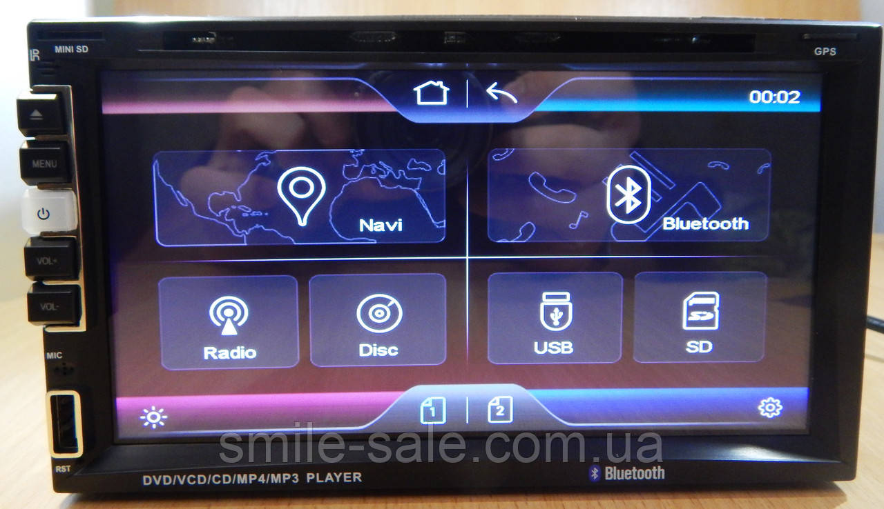 Автомагнитола 2 Din Pioneer PI-803 GPS 7 Экран GPS,DVD, TV/FM + КАРТЫ GPS Новинка 2018! - фото 3 - id-p414236029