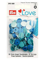 Кнопки Color Snaps PrymLove,блакитний/синій., 12мм, Prym